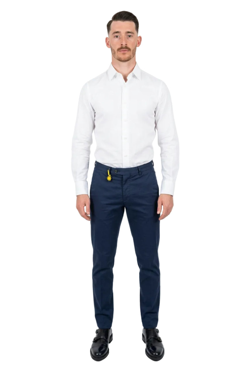 Pantaloni in cotone stretcch Manuel Ritz