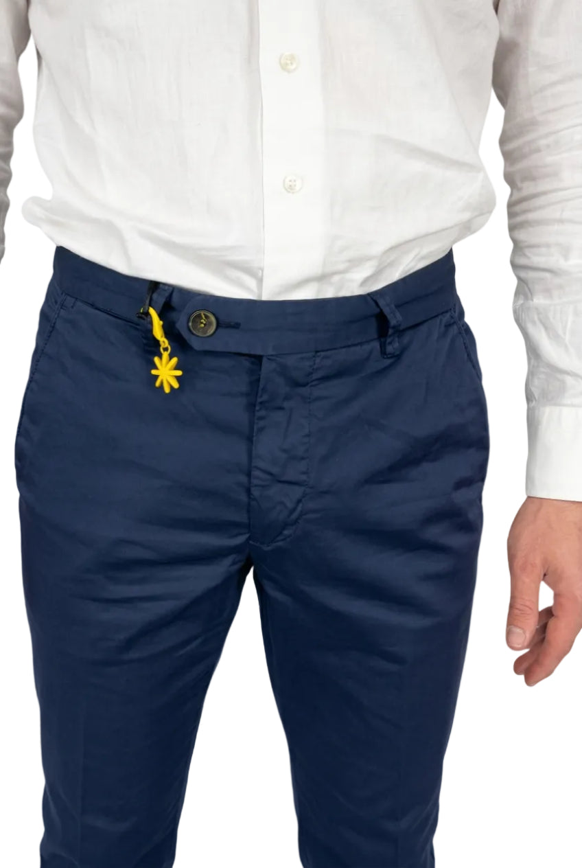 Pantaloni in cotone stretcch Manuel Ritz