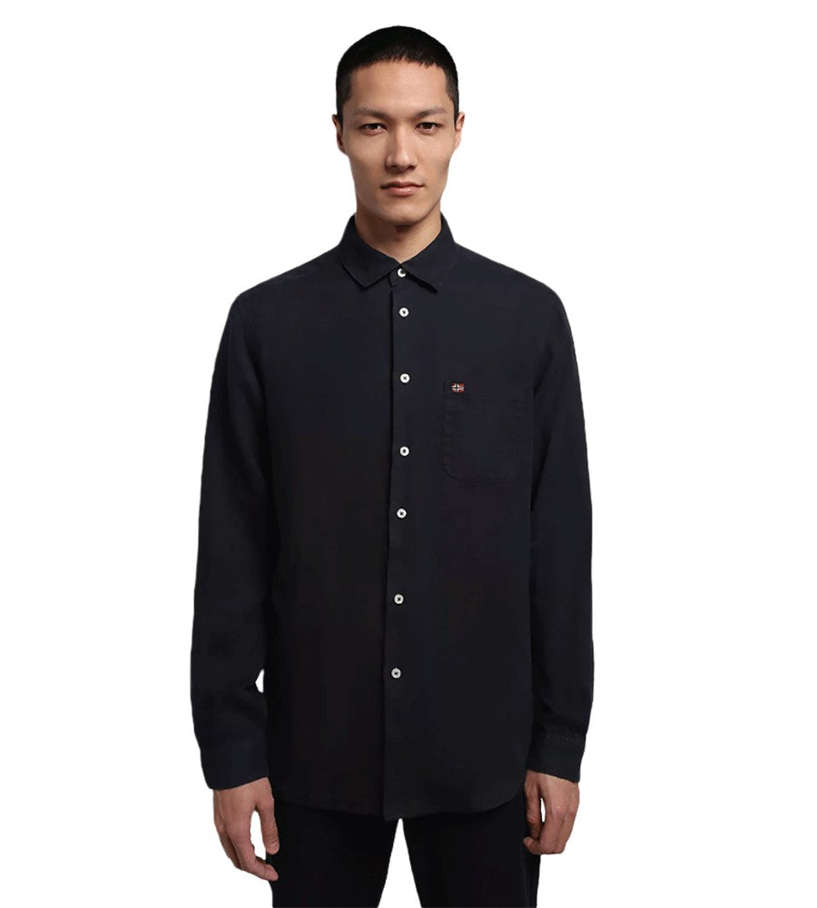 Camicia di lino Napapijri Creton
