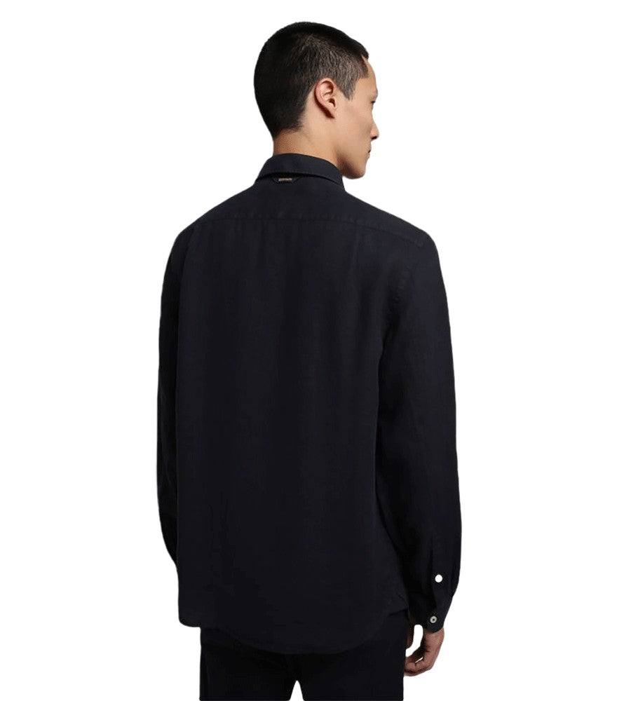 Camicia di lino Napapijri Creton