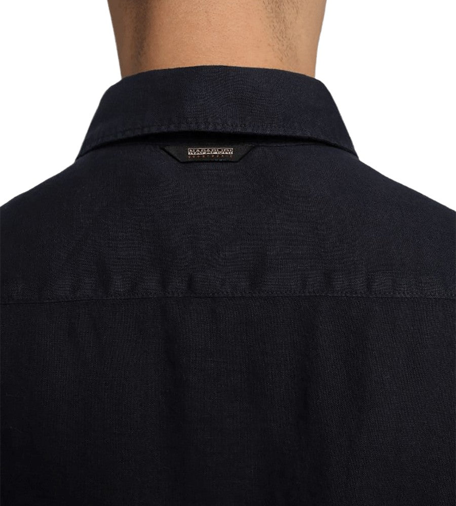 Camicia di lino Napapijri Creton