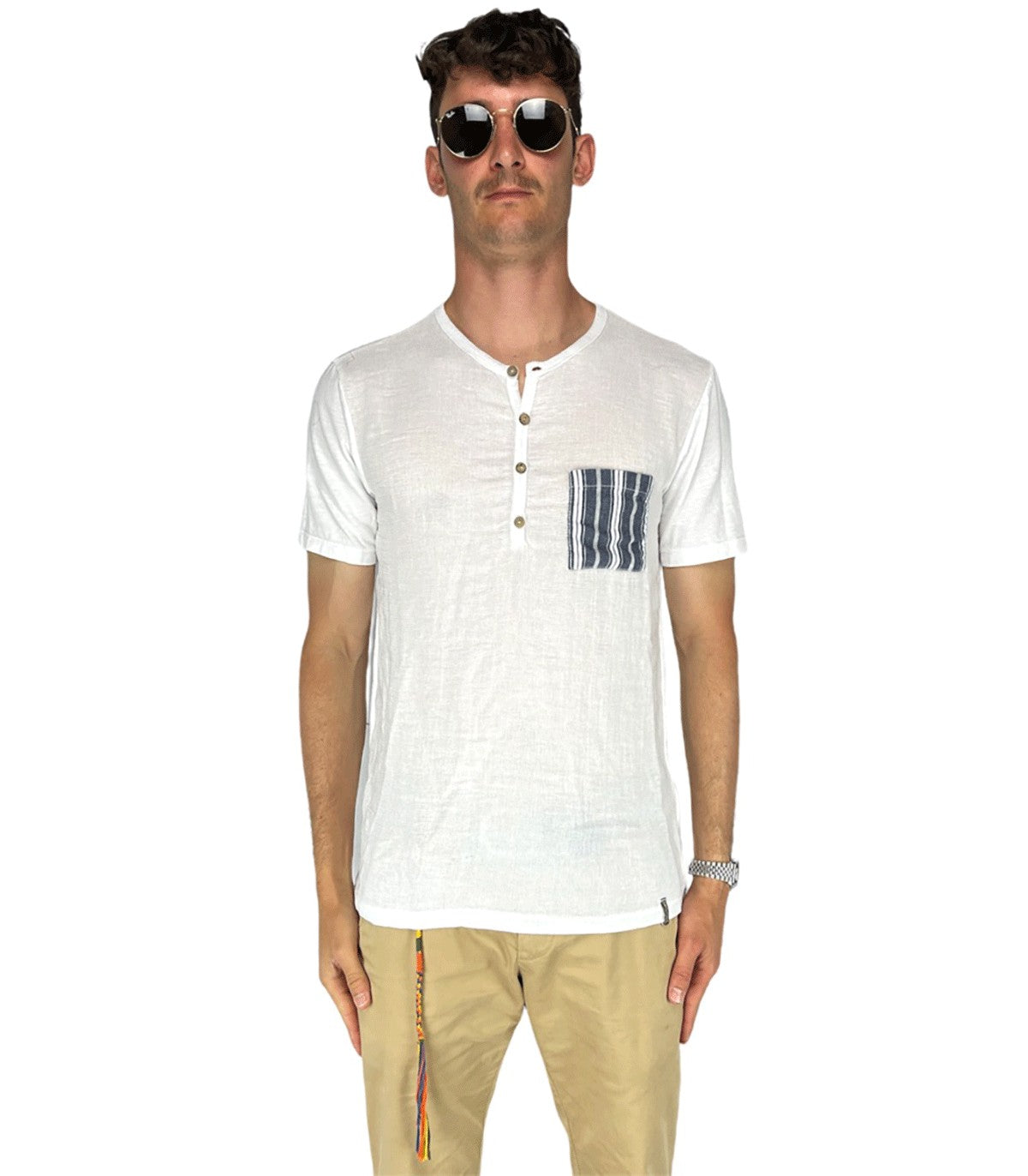 T-shirt misto lino In My Hood