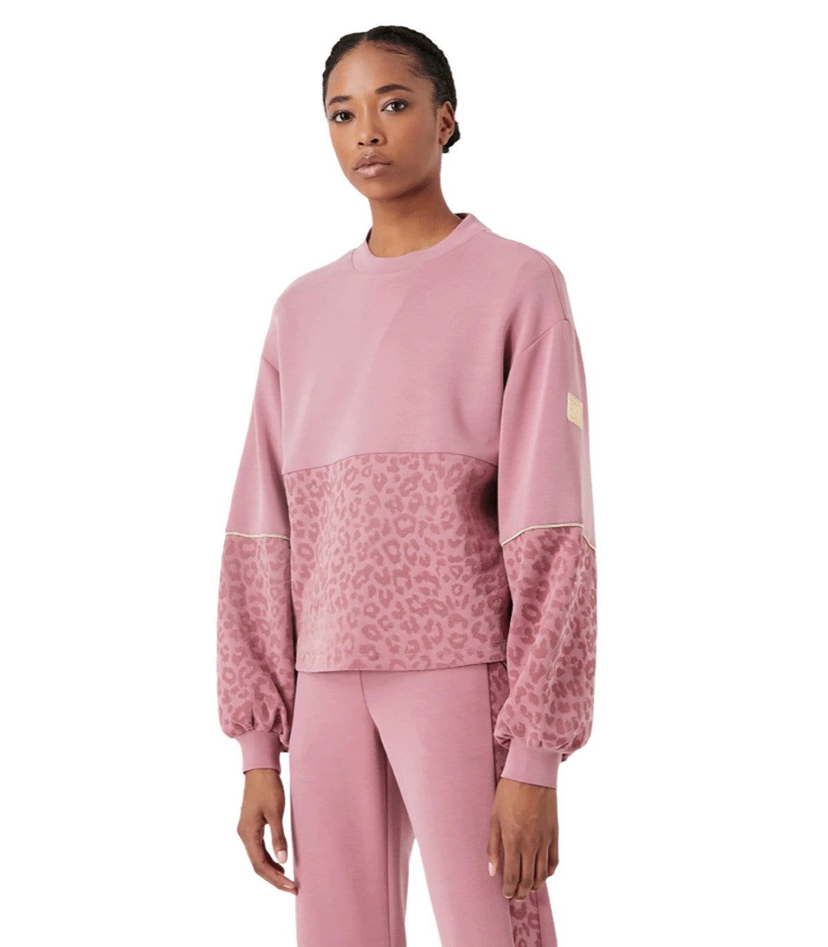 Felpa Crop Emporio Armani EA7