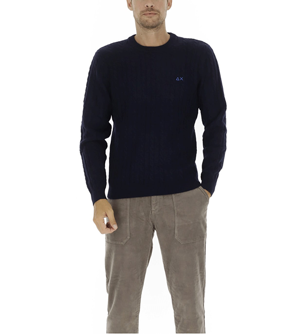 Maglione a trecce da Uomo Sun 68