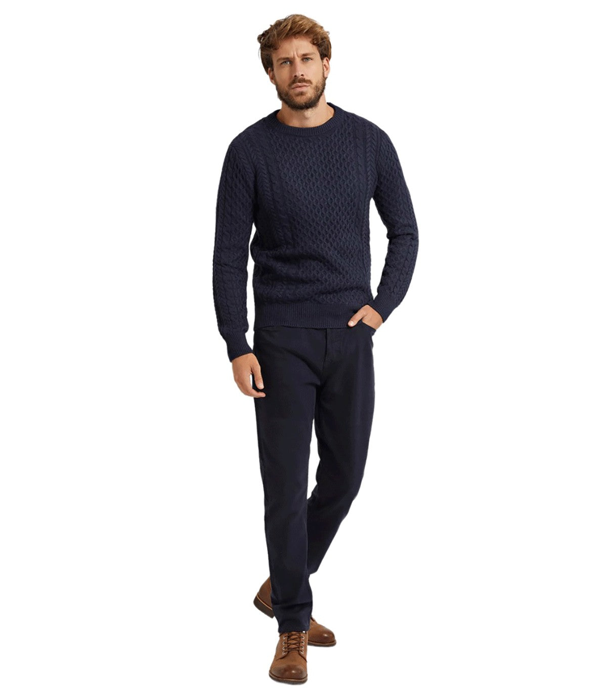Maglione a trecce Uomo Guess