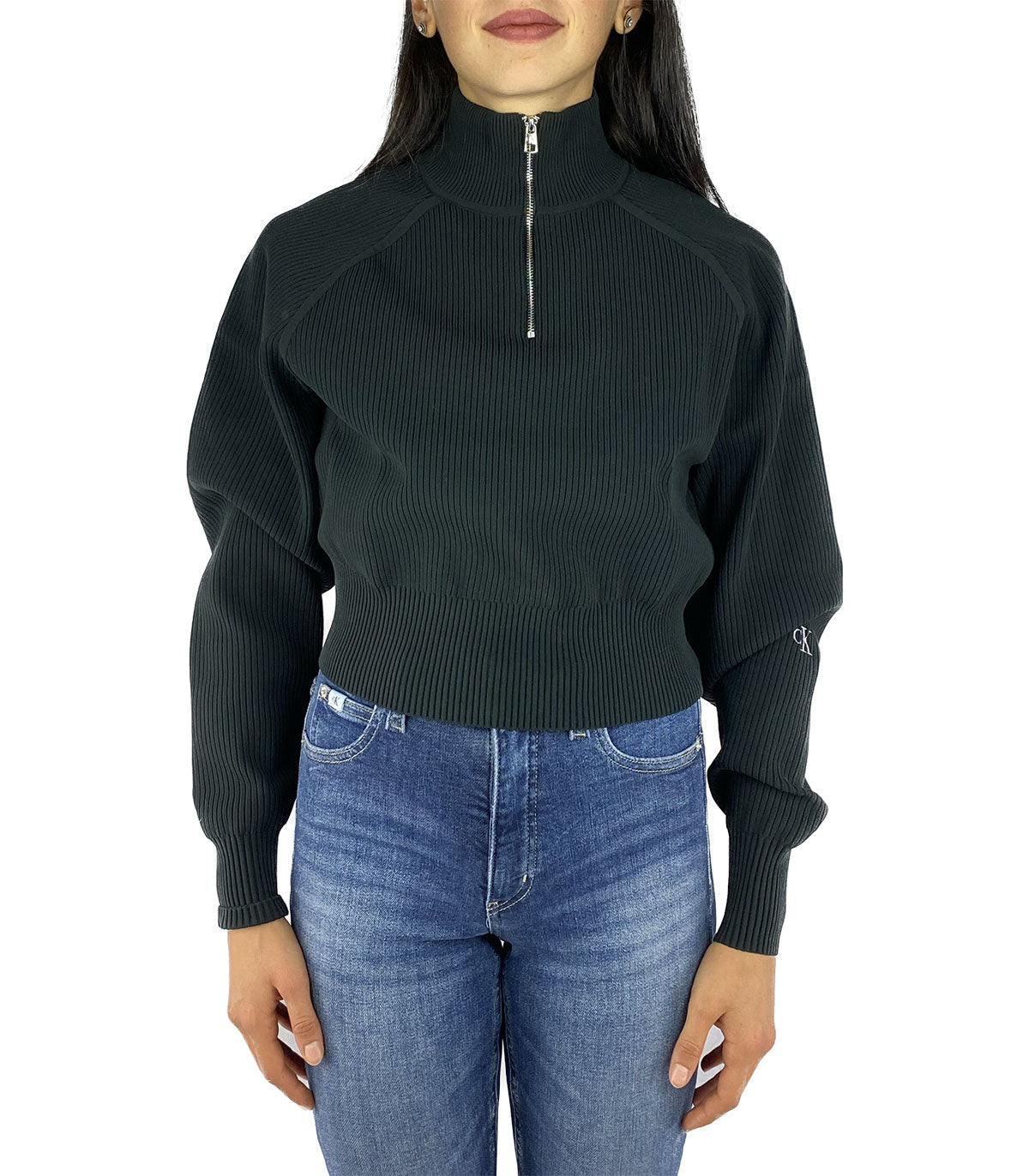 Felpa mezza zip Calvin Klein
