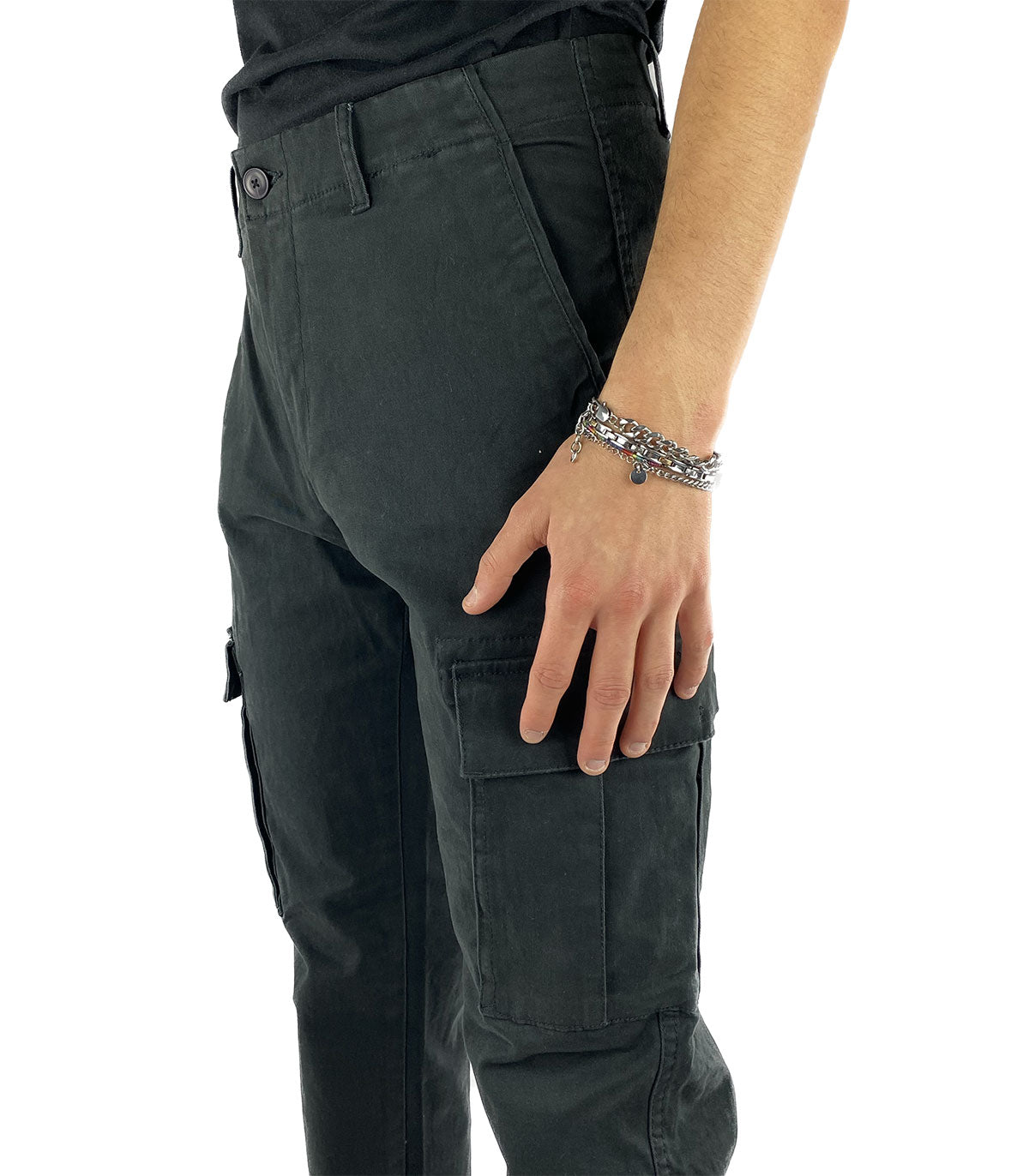 Pantaloni Cargo Uomo Borghese