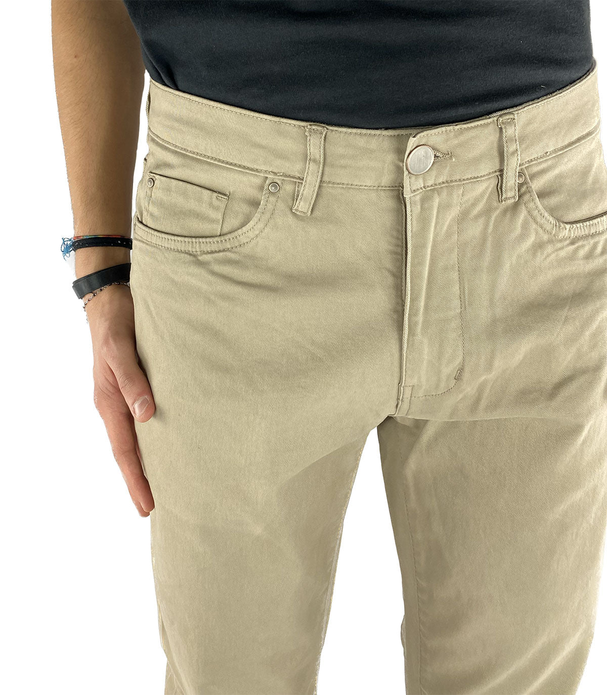 Pantaloni 5 tasche Uomo Borghese