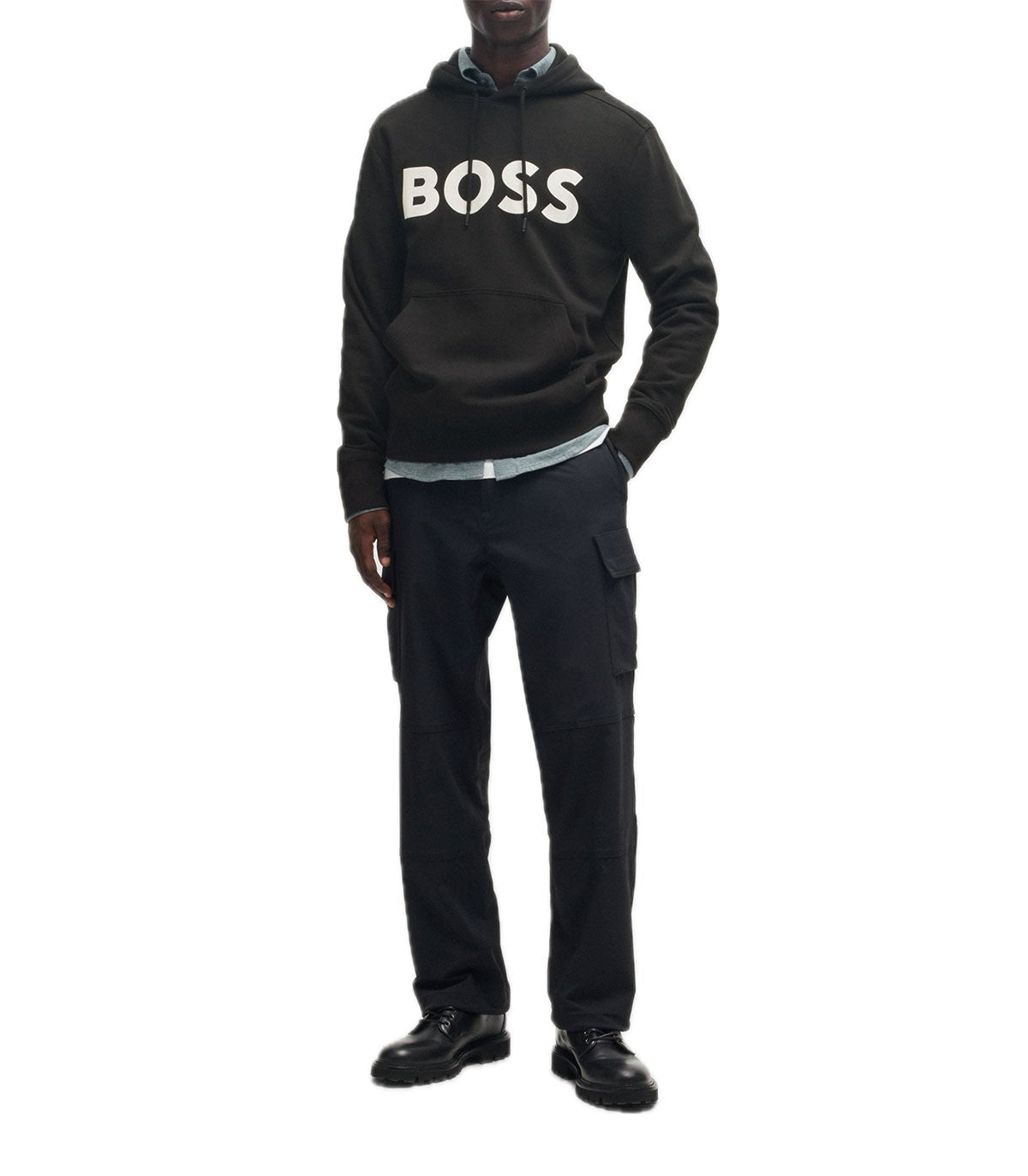 Felpa con cappuccio Uomo Boss