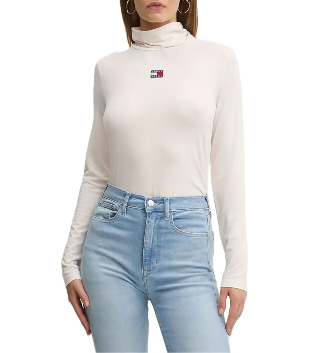 T-shirt collo alto Donna Tommy Jeans
