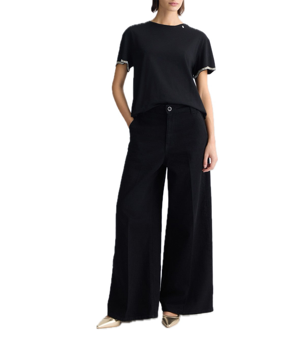 T-shirt con strass Liu Jo