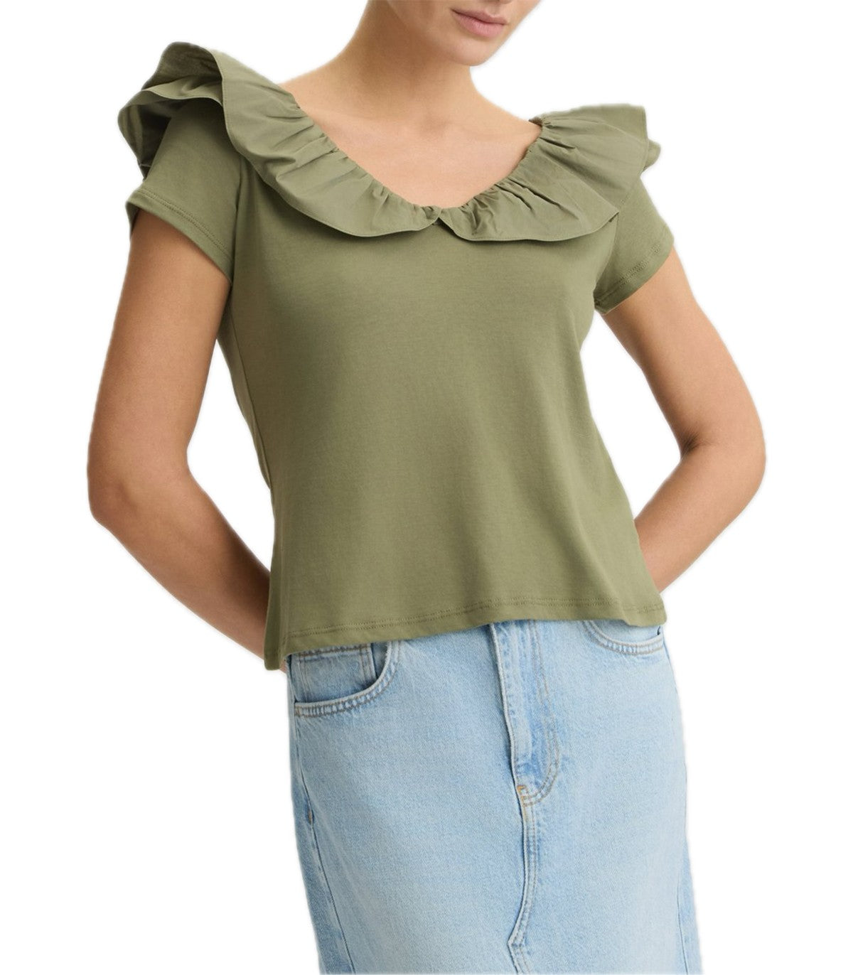 T-shirt con rouches Liu Jo