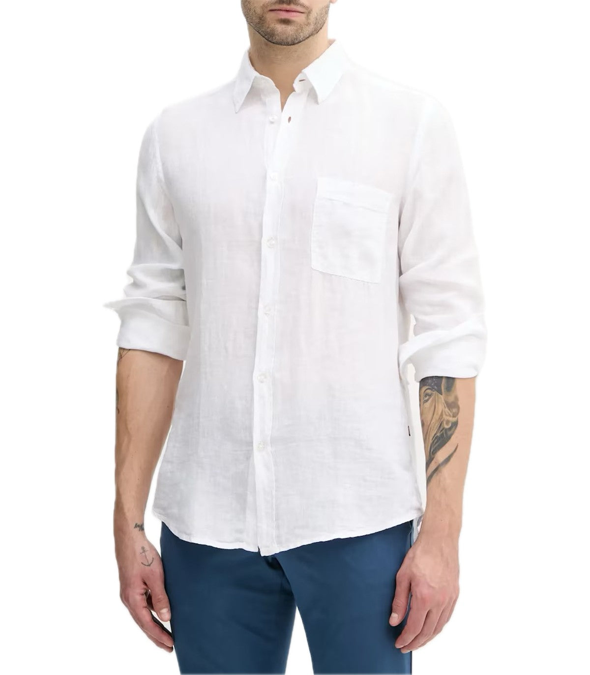 Camicia in lino Uomo Boss Relegant