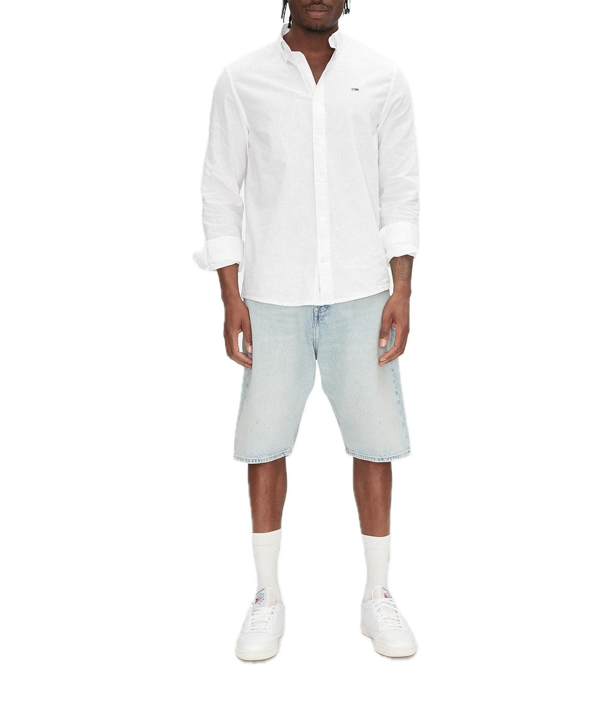 Camicia misto lino Uomo Tommy Jeans