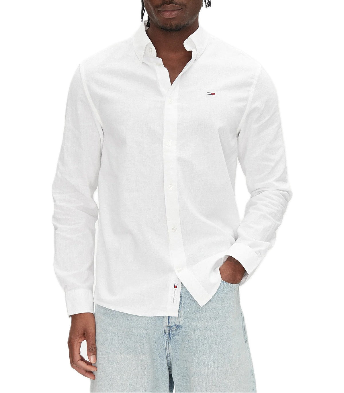 Camicia misto lino Uomo Tommy Jeans