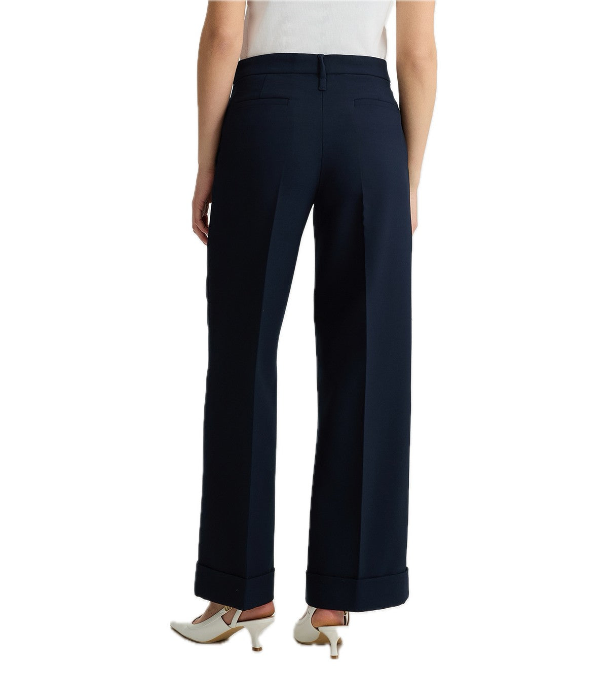 Pantaloni straight in piquet Liu Jo