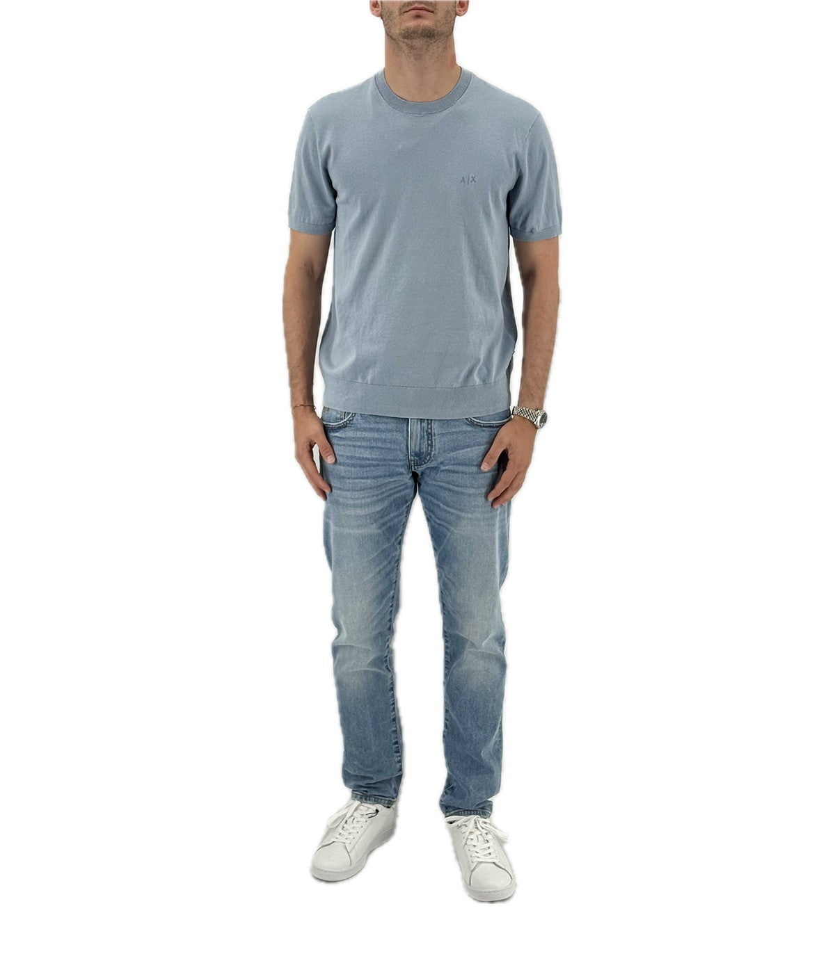 T-shirt in maglia Uomo Armani Exchange