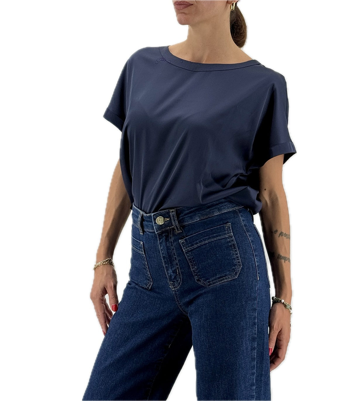 Blusa in raso Emme Marella Klausen