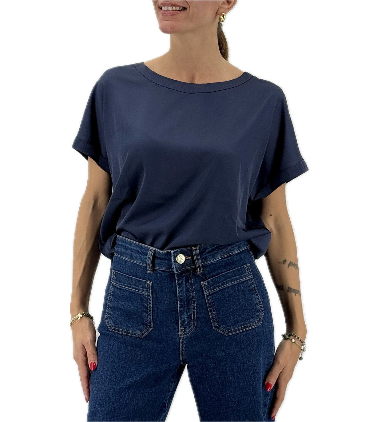 Blusa in raso Emme Marella Klausen