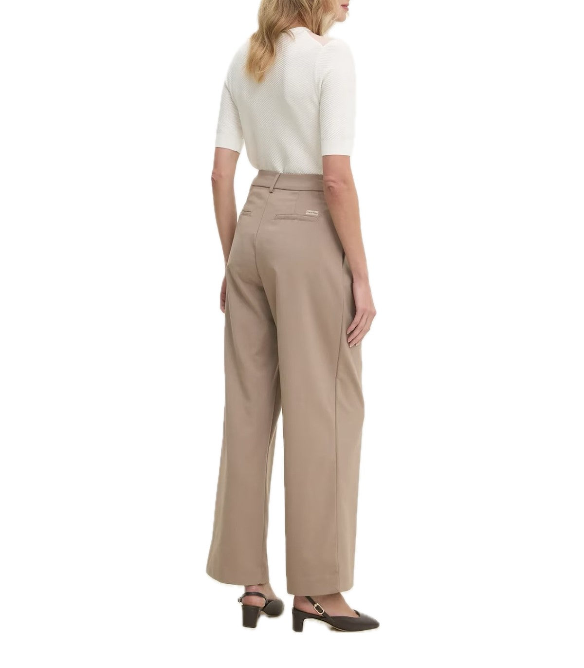 Pantaloni vita alta Donna calvin Klein