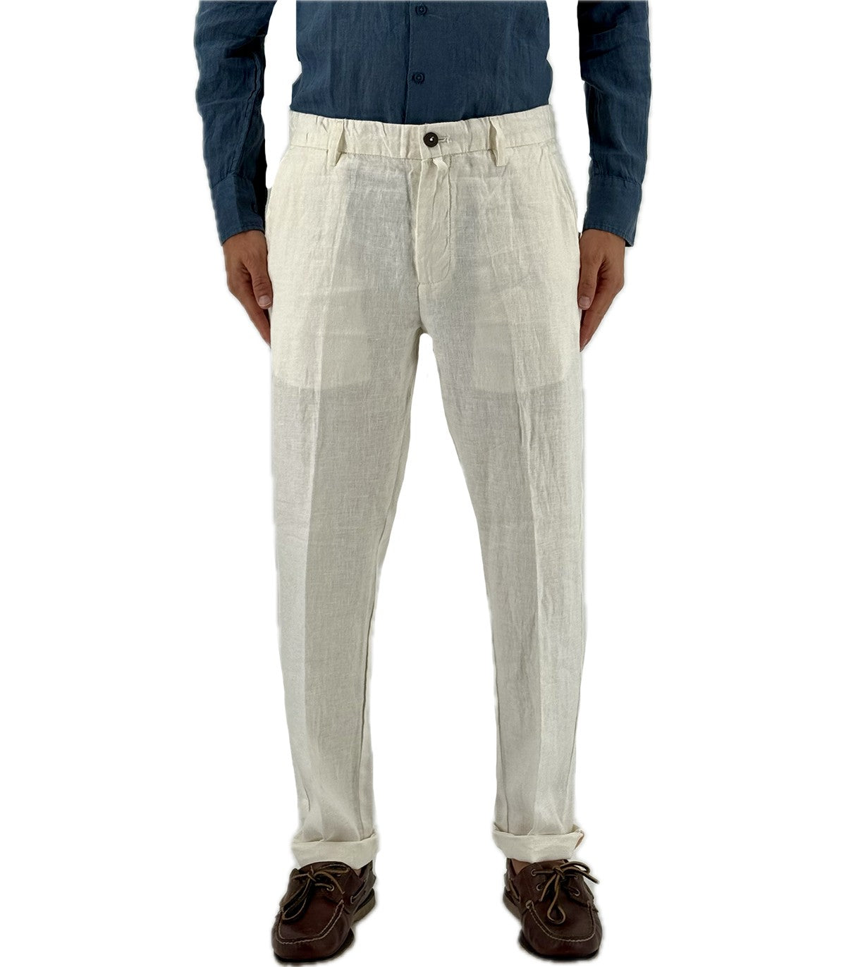 Pantaloni di lino Uomo Manifattura Borge