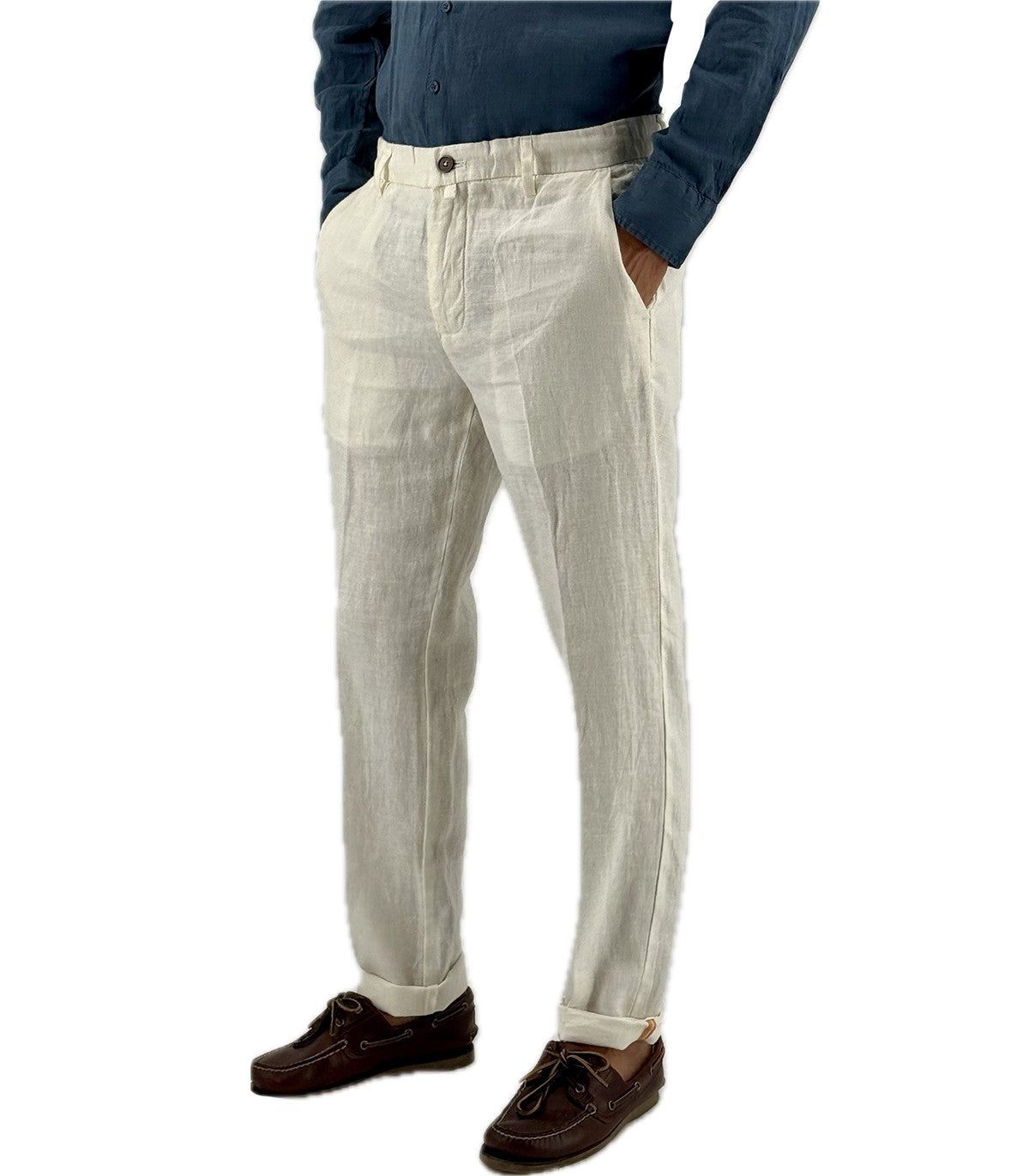 Pantaloni di lino Uomo Manifattura Borge