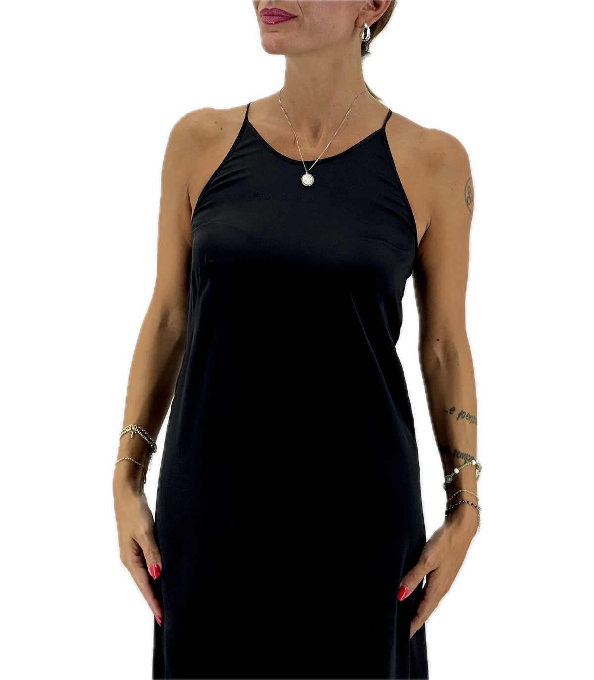 Abito lungo in raso Donna Anis