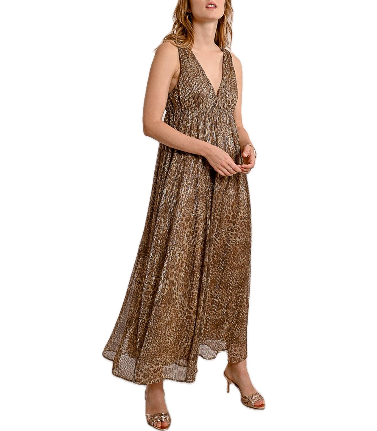 Abito lungo leopardato Molly Bracken