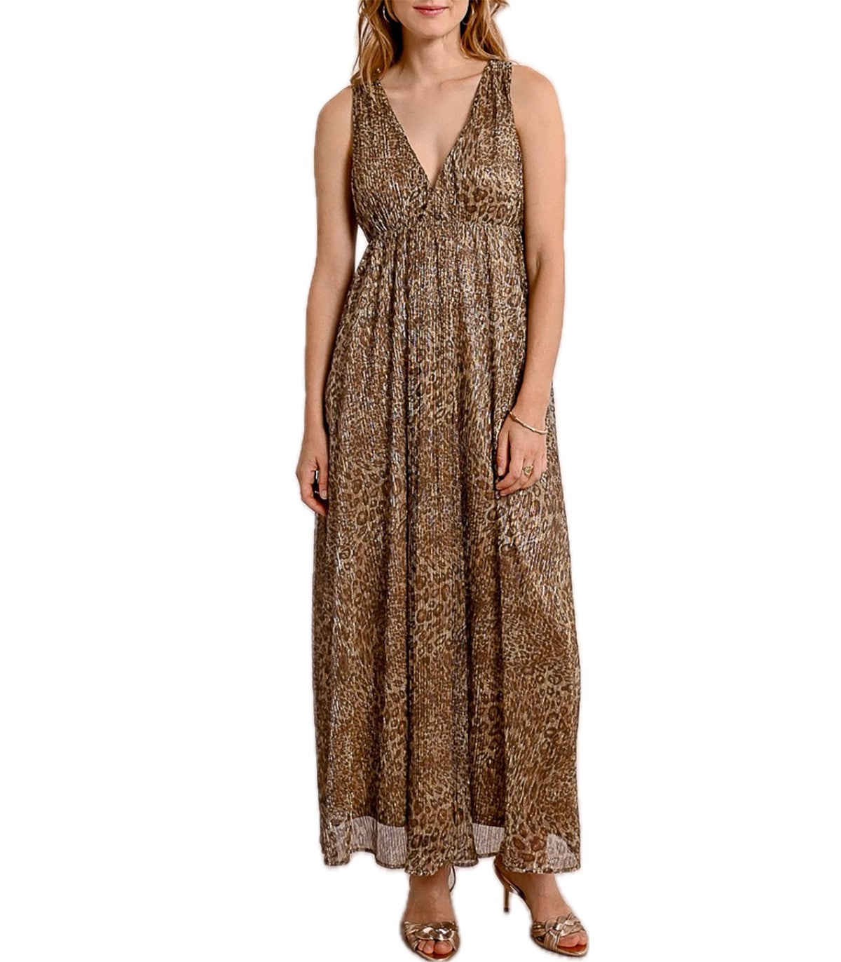 Abito lungo leopardato Molly Bracken