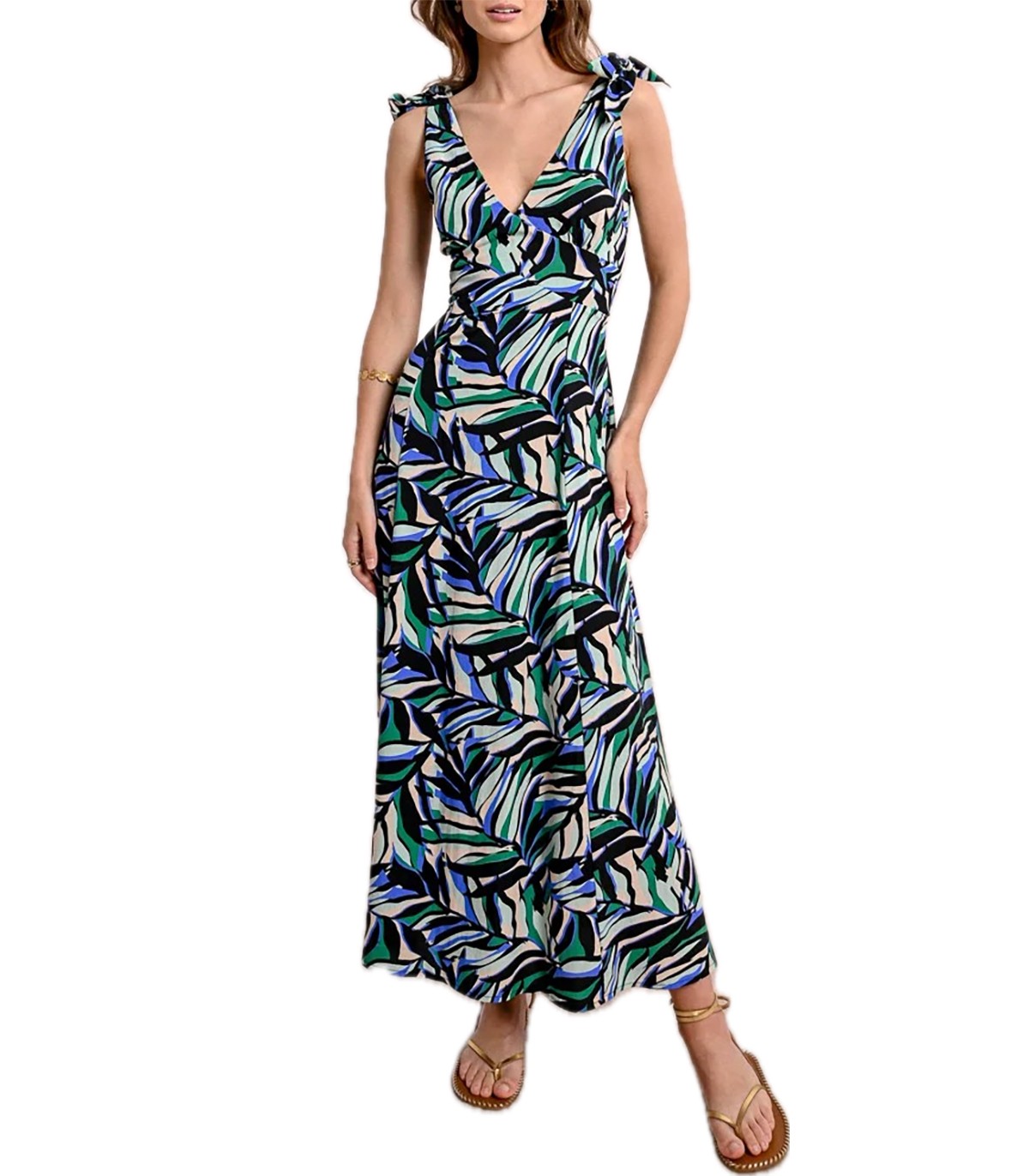 Abito lungo con stampa Molly Bracken