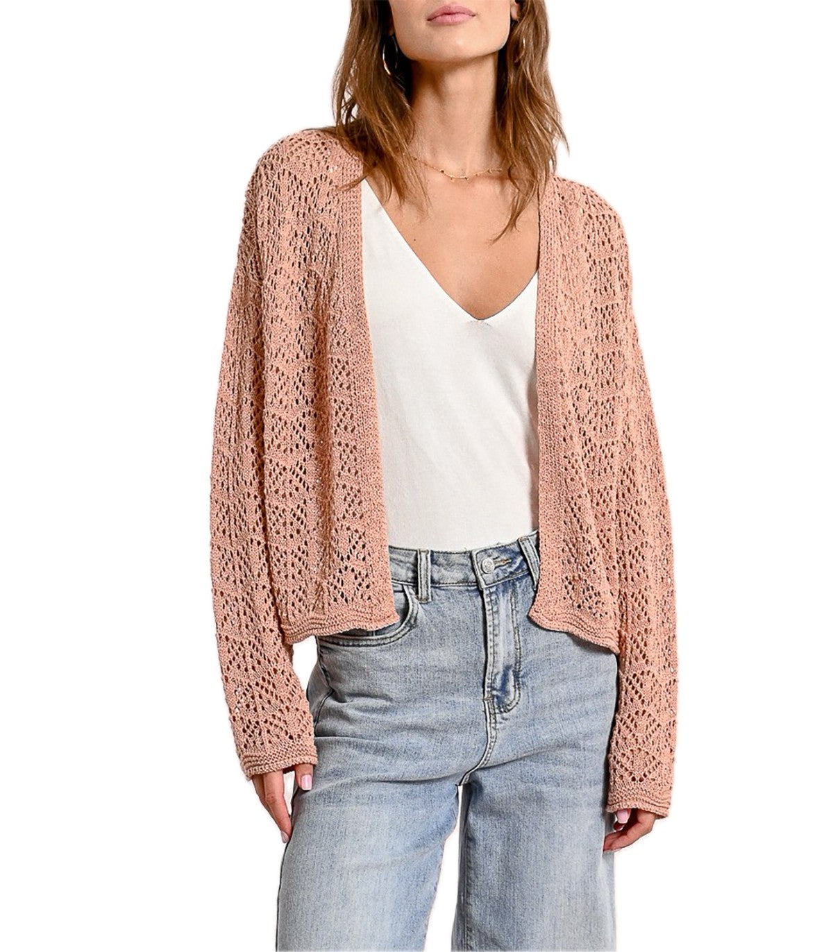 Cardigan in maglia traforata Molly Bracn