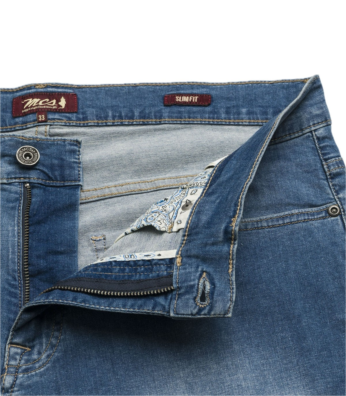 Jeans in chambray Uomo MCS
