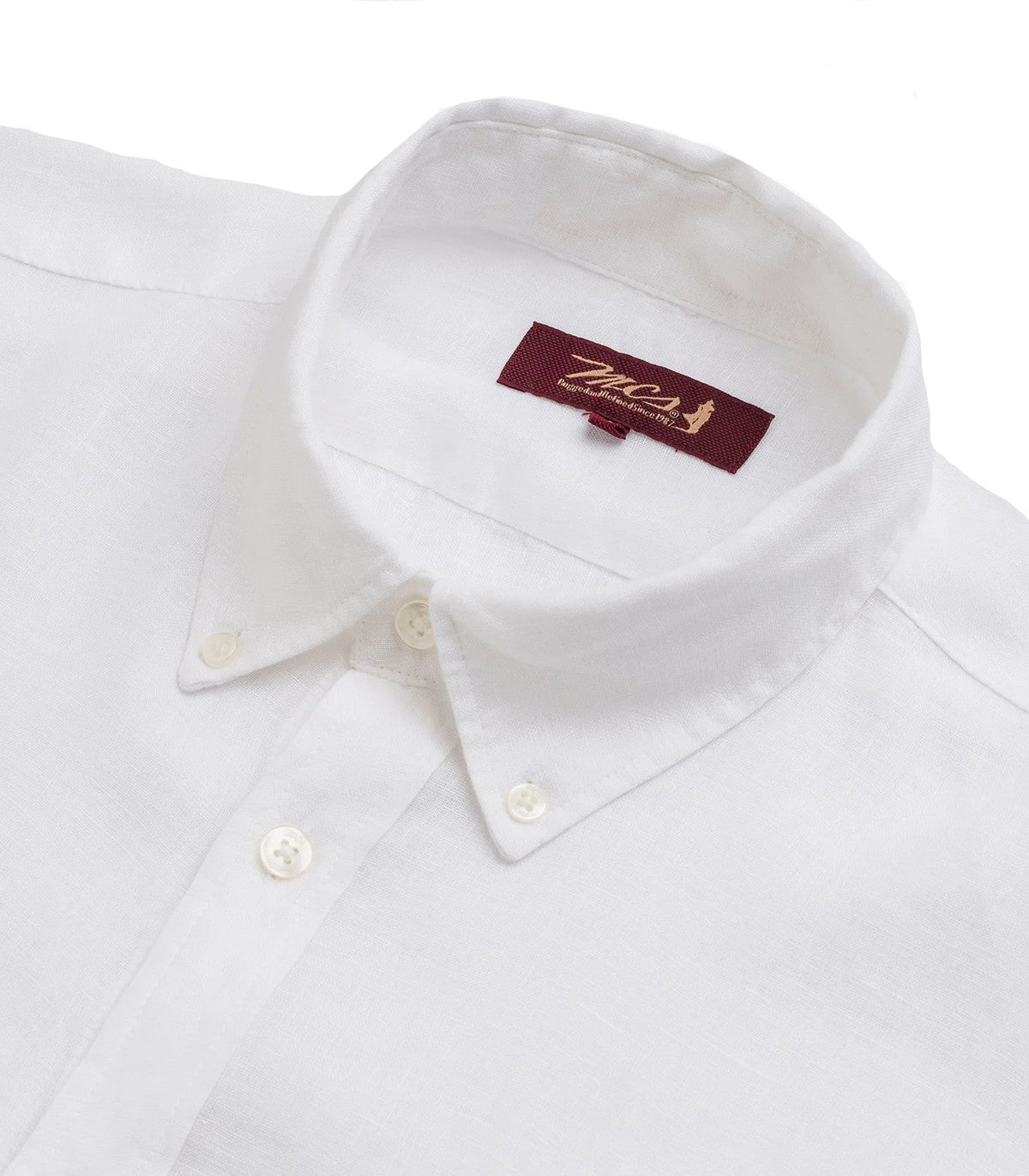 Camicia di lino Button down MCS