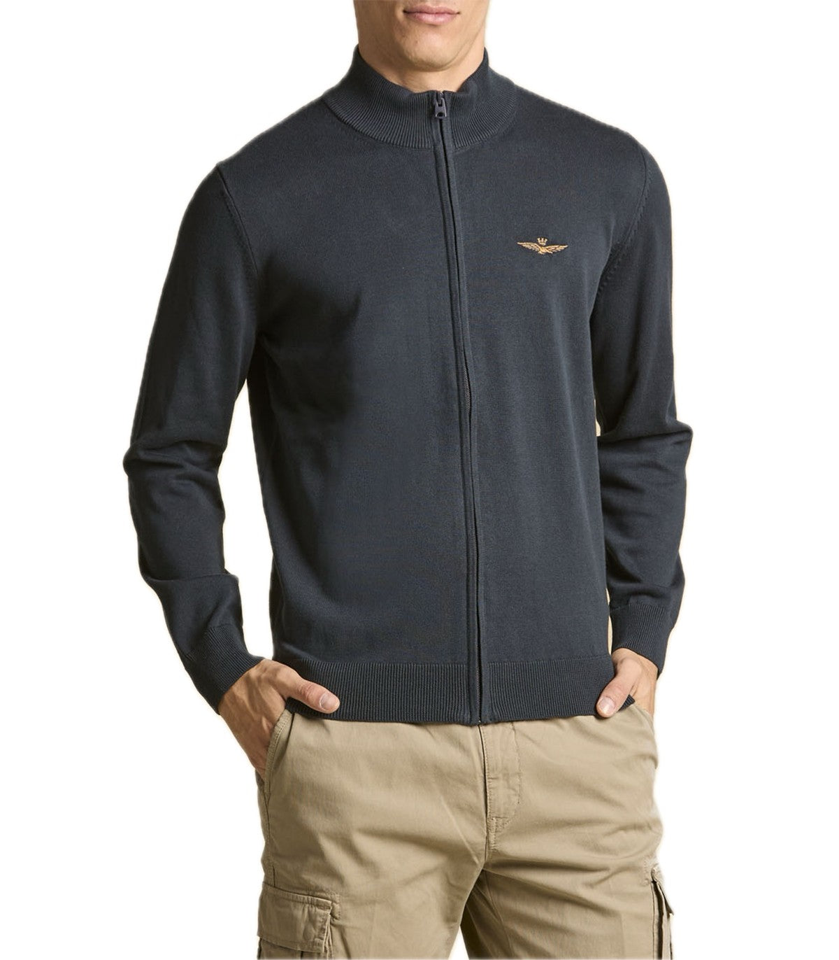 Cardigan full zip Uomo Aeronautica Mi