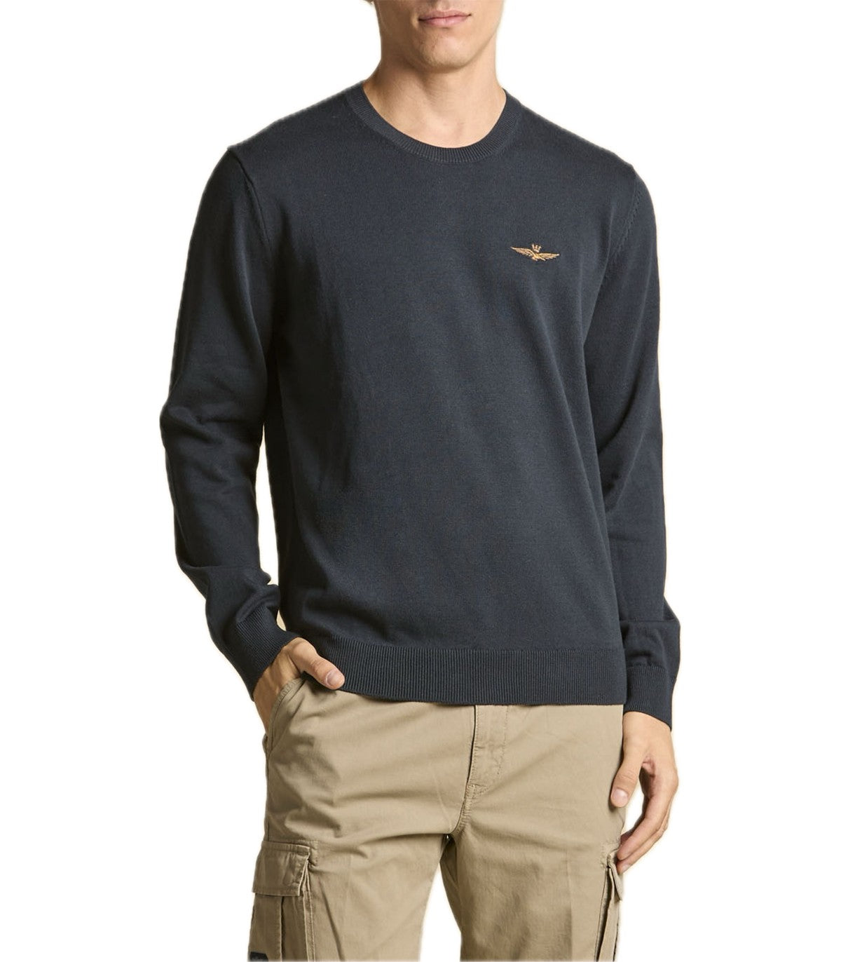 Maglia girocollo Uomo Aeronautica Mili