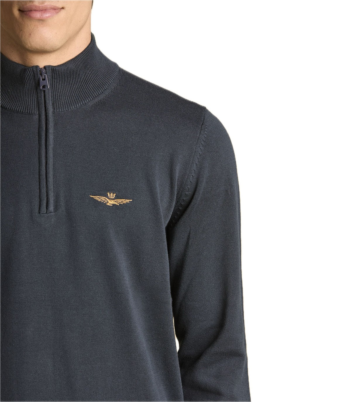 Maglia mezza zip Uomo Aeronautica