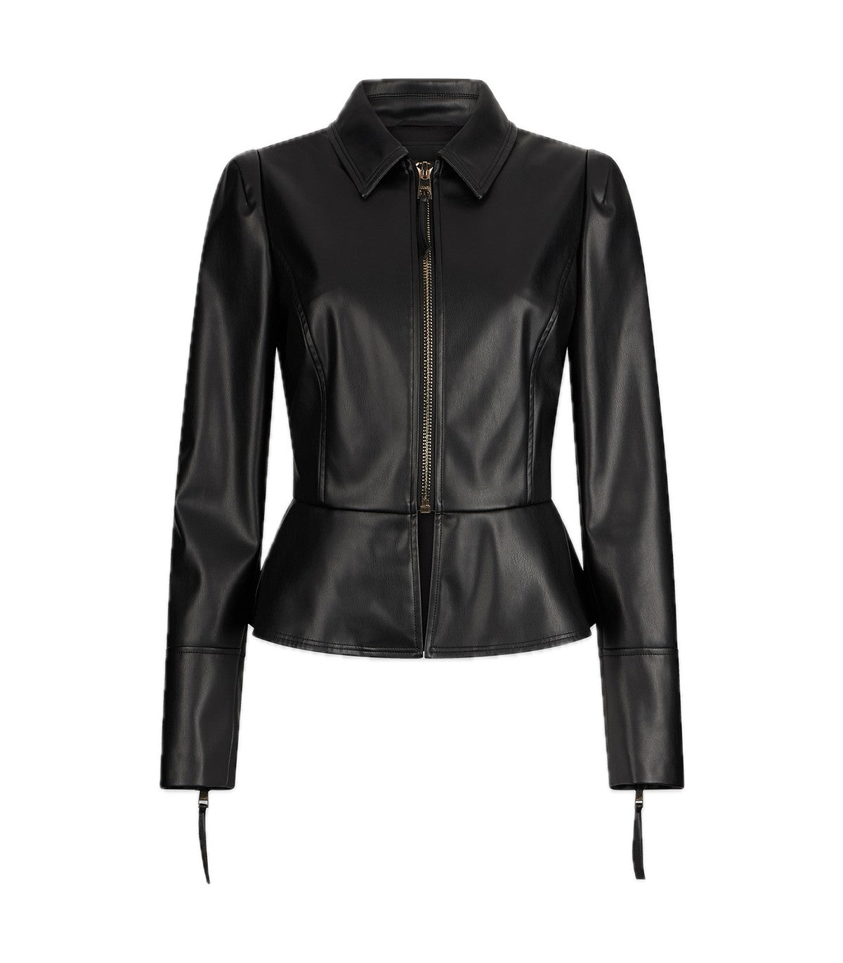 Giacca slim-fit in tessuto spalmato LiuJ