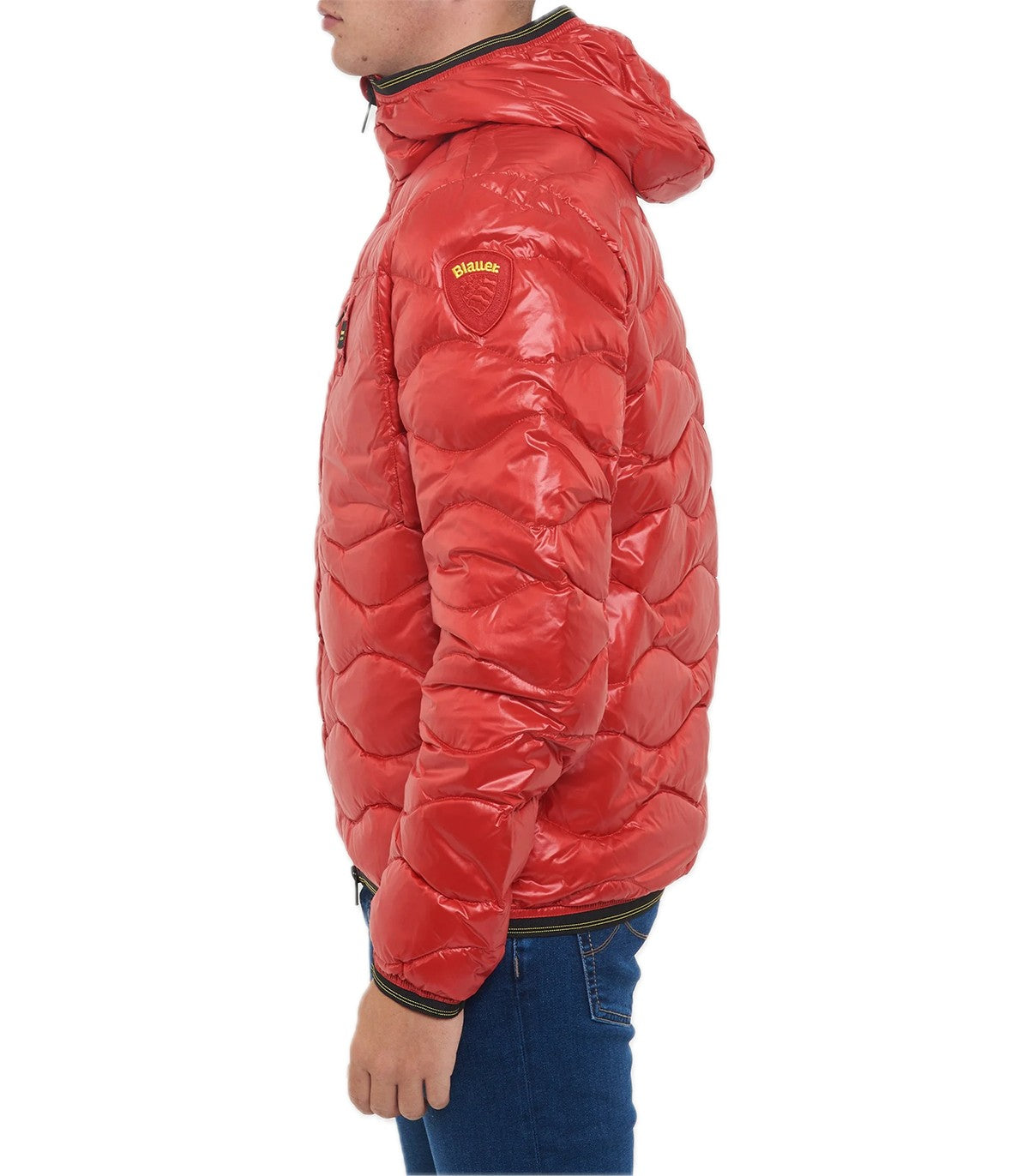 Piumino ad onde Uomo Blauer Wave