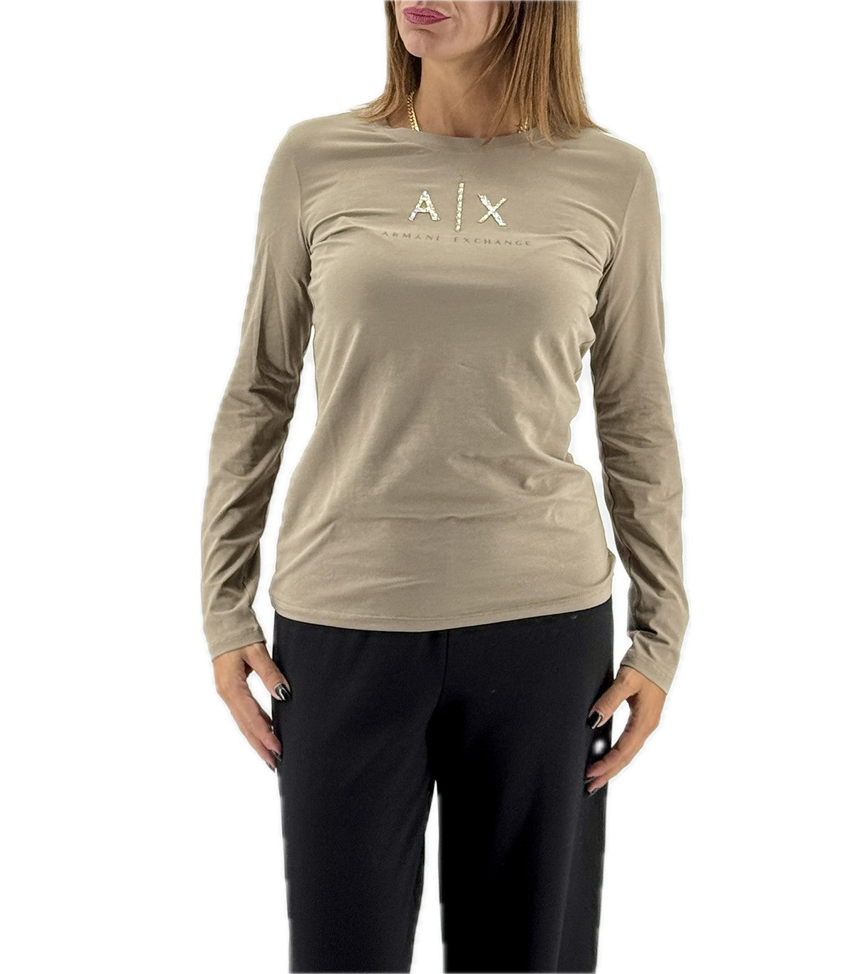 T-shirt maniche lunghe Armani Exchange