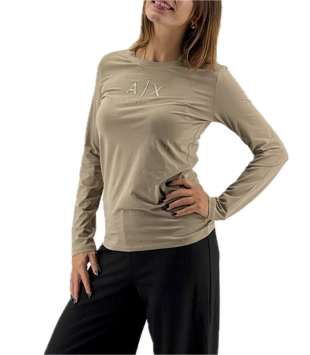 T-shirt maniche lunghe Armani Exchange