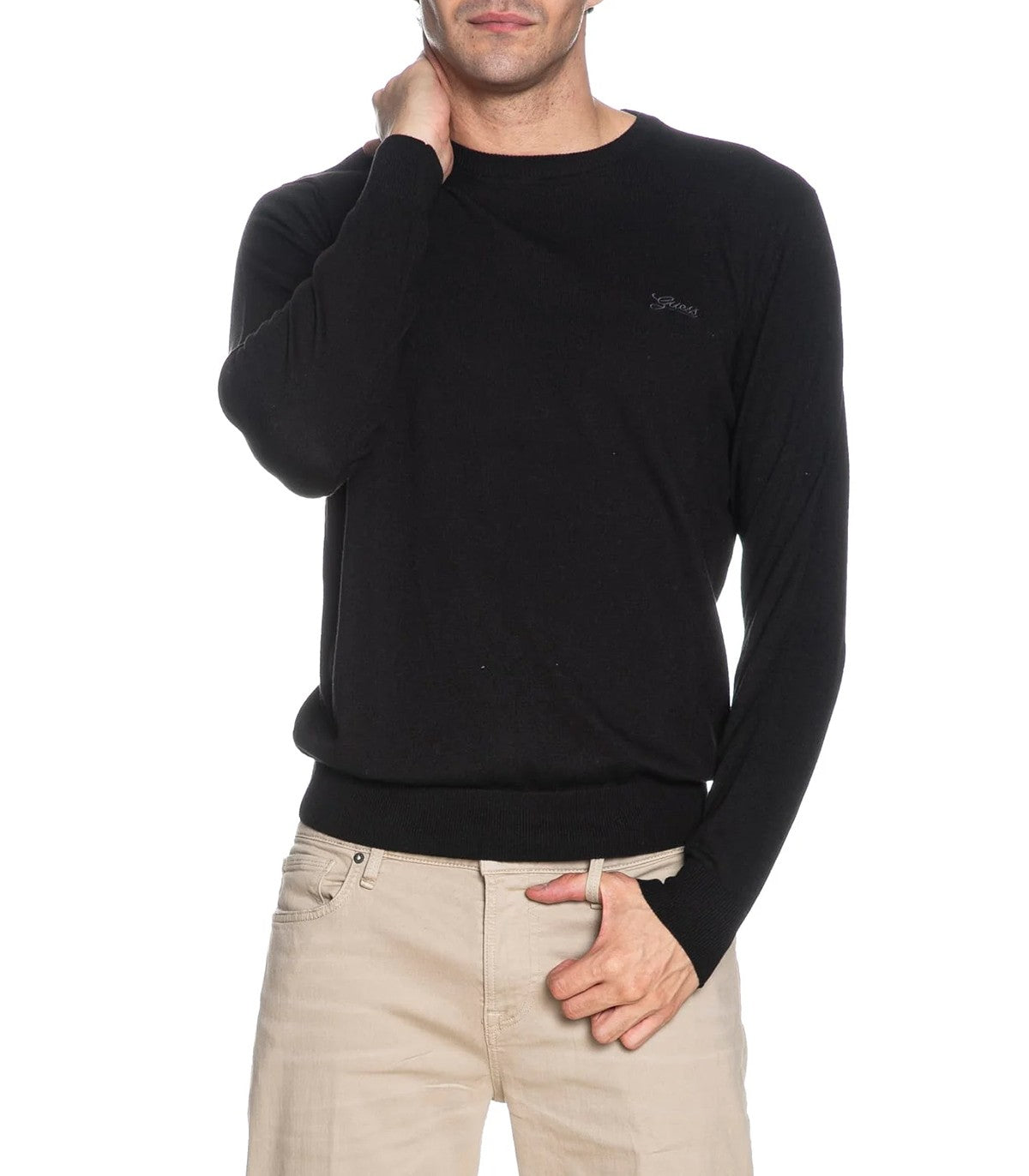 Maglione misto seta Uomo Guess