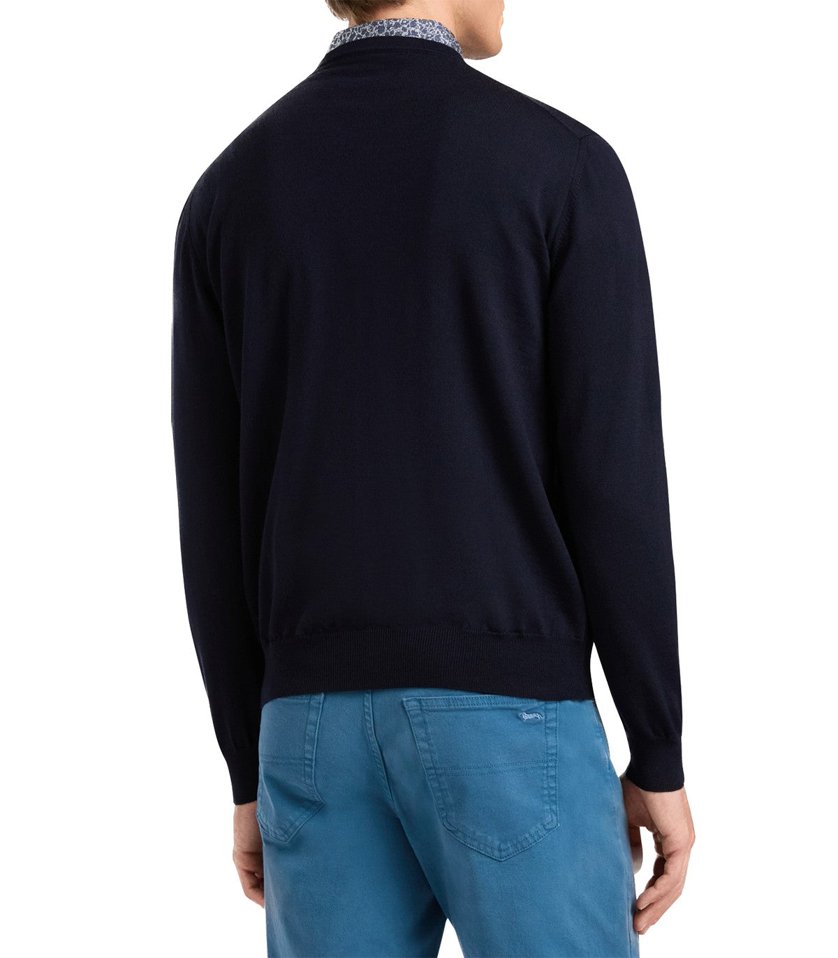 Girocollo lana merino Uomo Harmont Bla