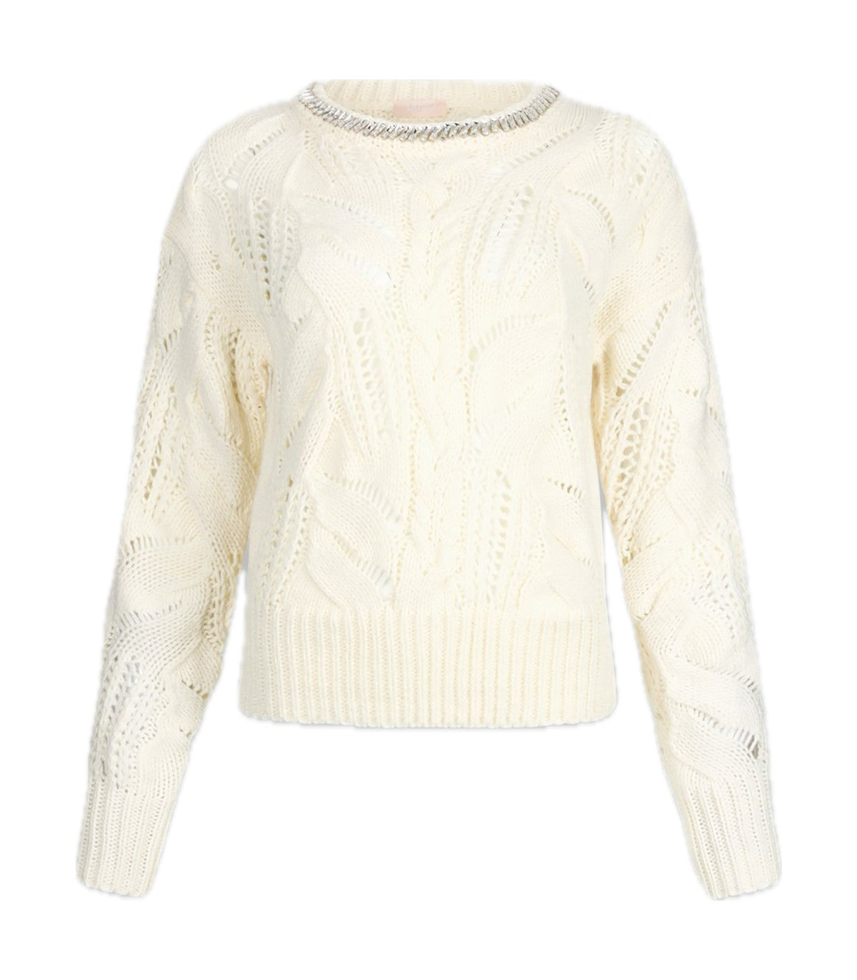 Maglia traforata con pietre gioiello Lio