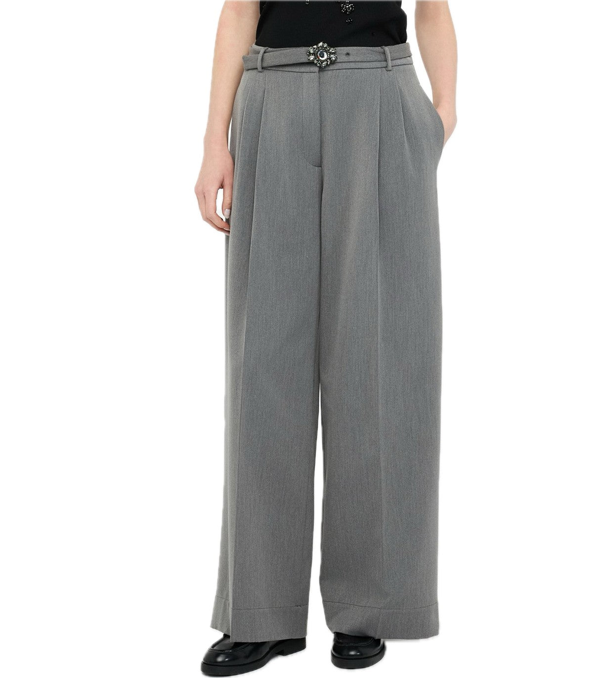 Pantaloni palazzo con cintura Liu Jo