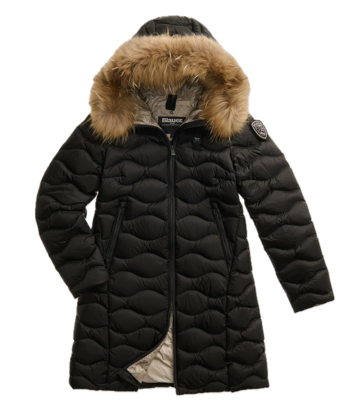 Piumino lungo trapuntato Donna Blauer Le