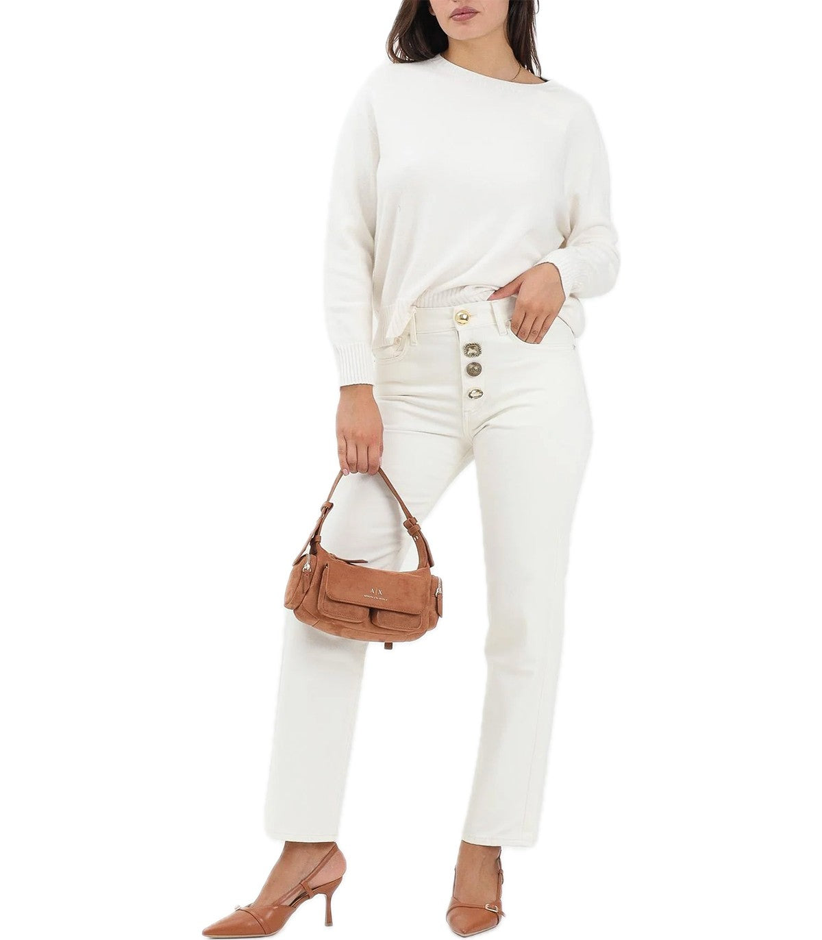 Jeans con bottoni a gioiello Vicolo Zoe