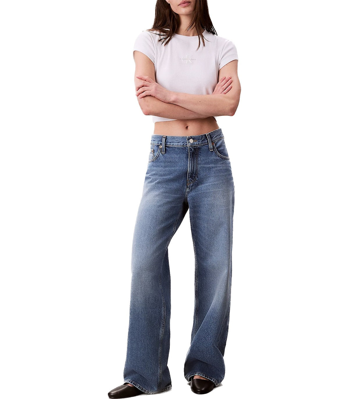 Baggy Jeans low rise Donna Calvin Klein