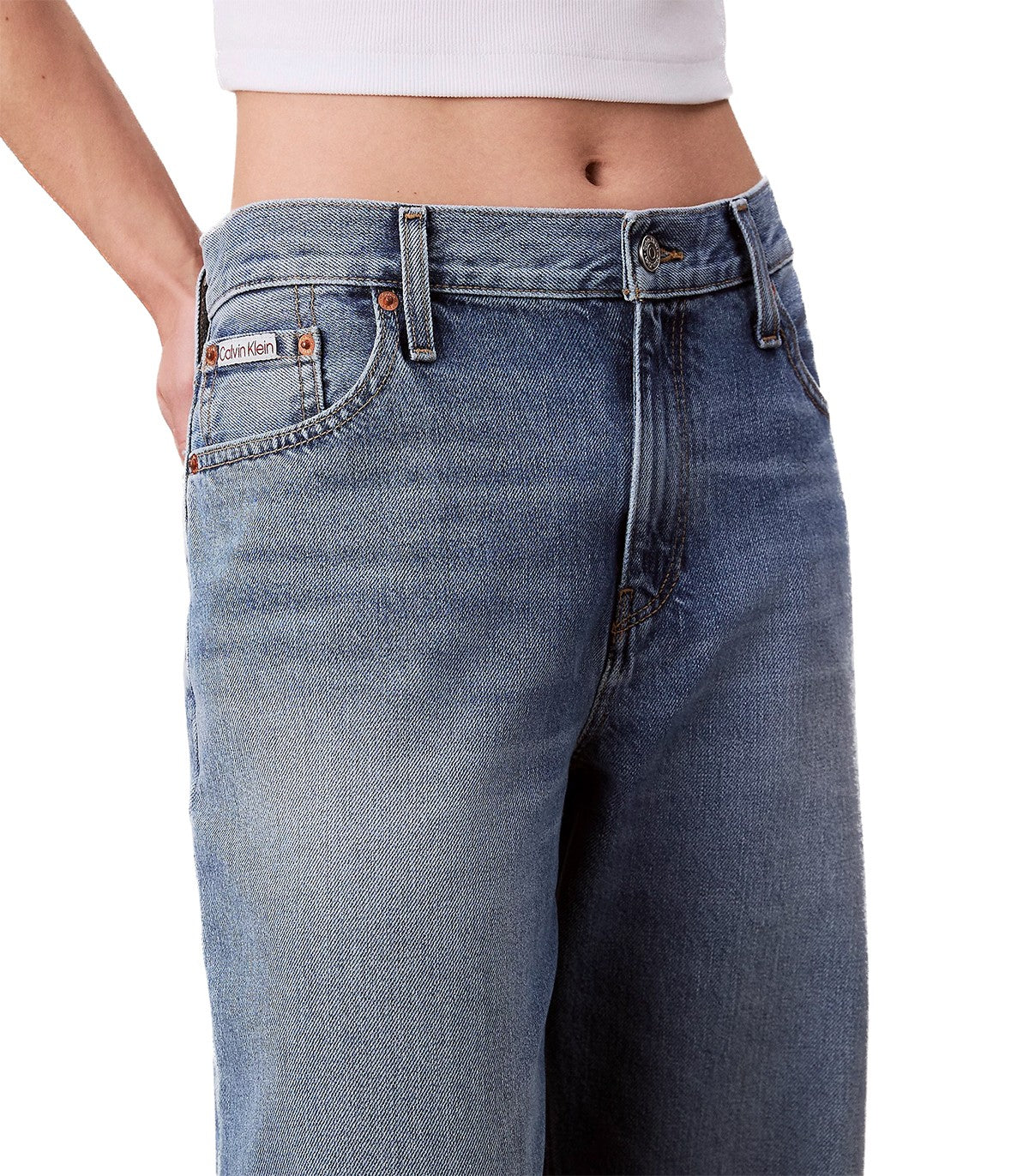 Baggy Jeans low rise Donna Calvin Klein