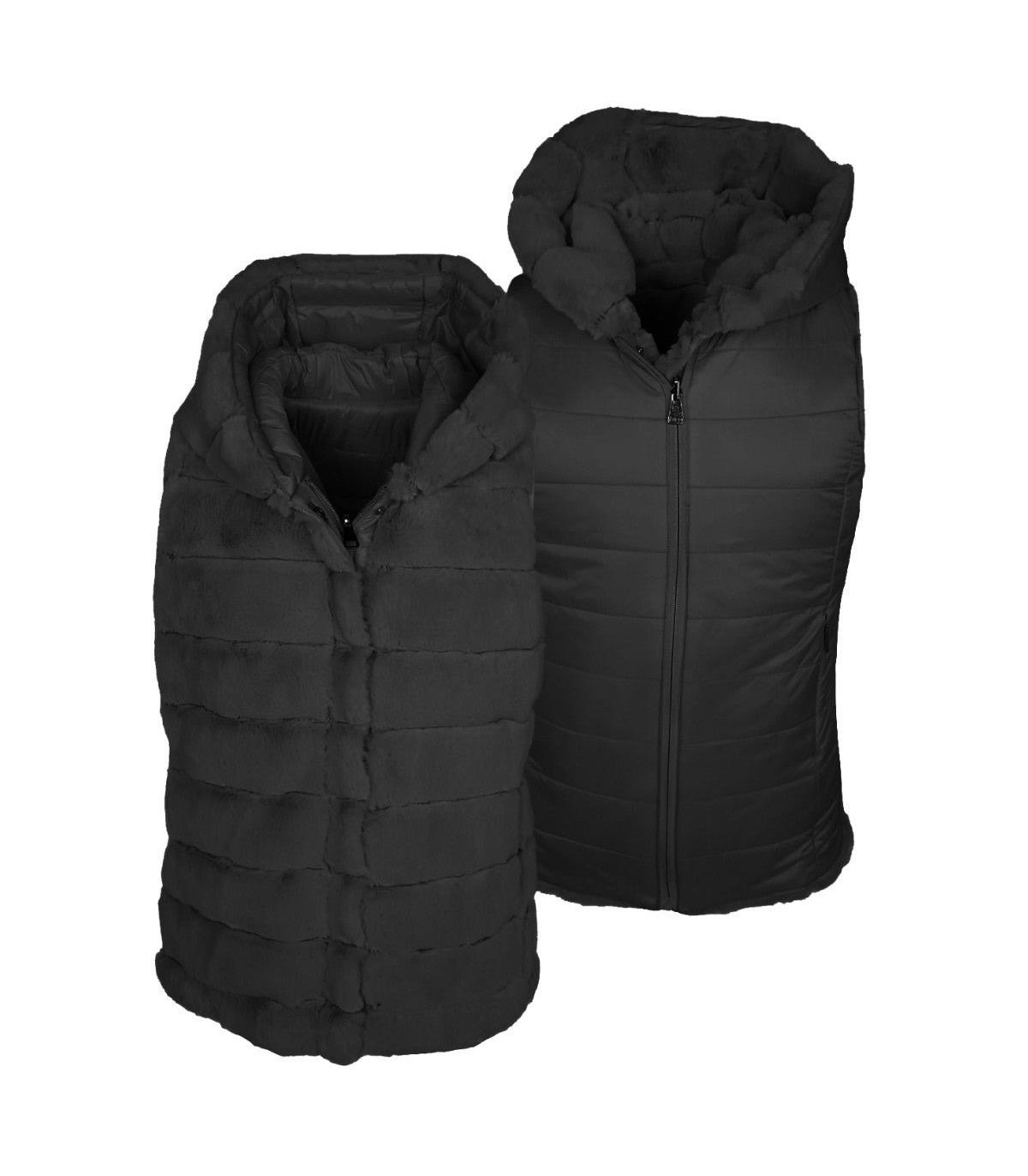 Gilet in ecopelliccia Donna Virginia Blu