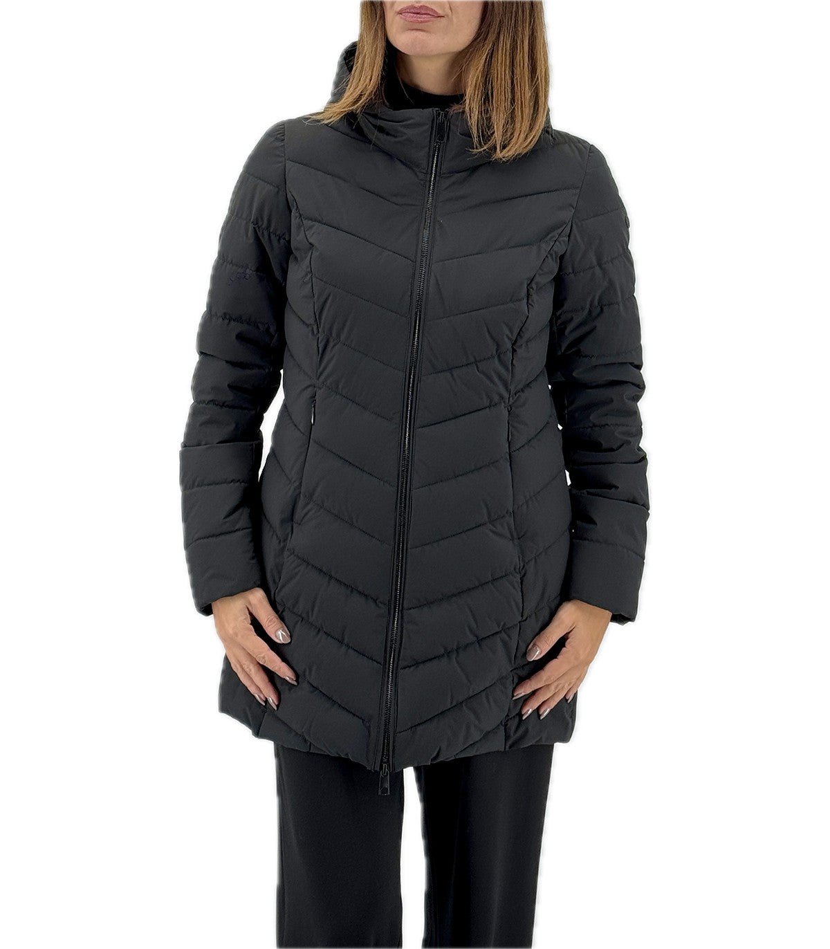 Piumino Donna Virginia Blu Fioritura